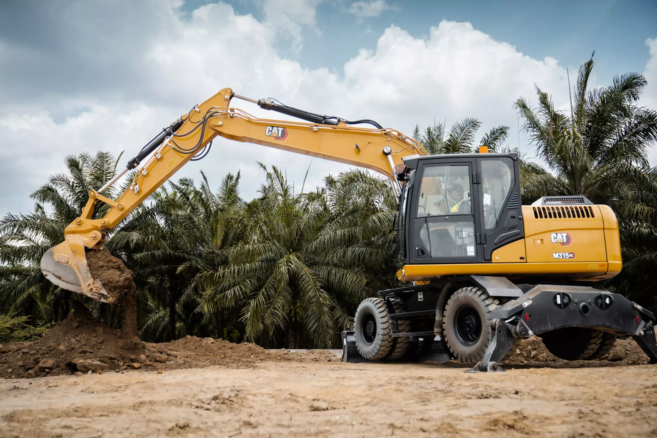 Caterpillar M315 GC, Колесные экскаваторы