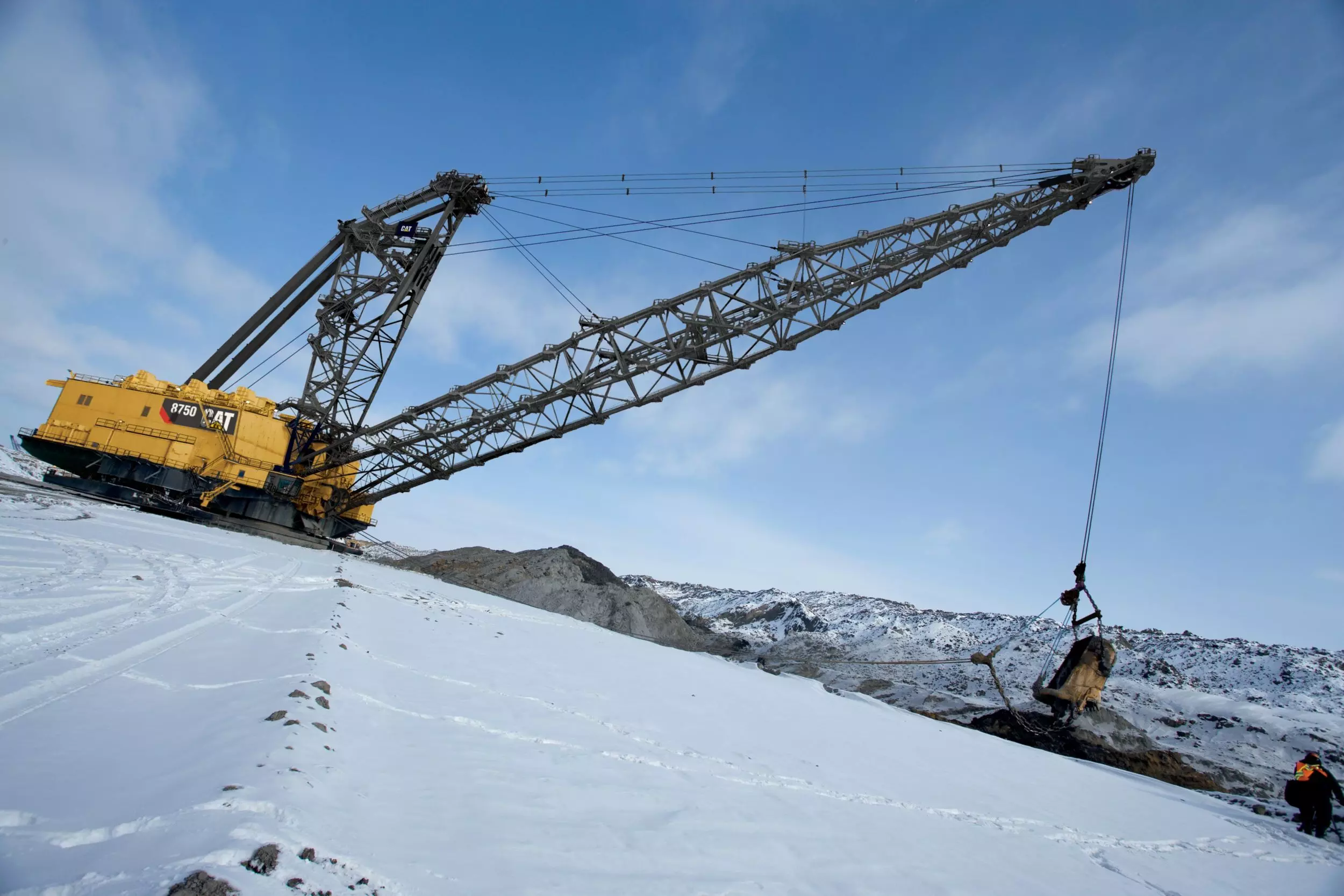 Caterpillar 8750, Экскаваторы драглайны