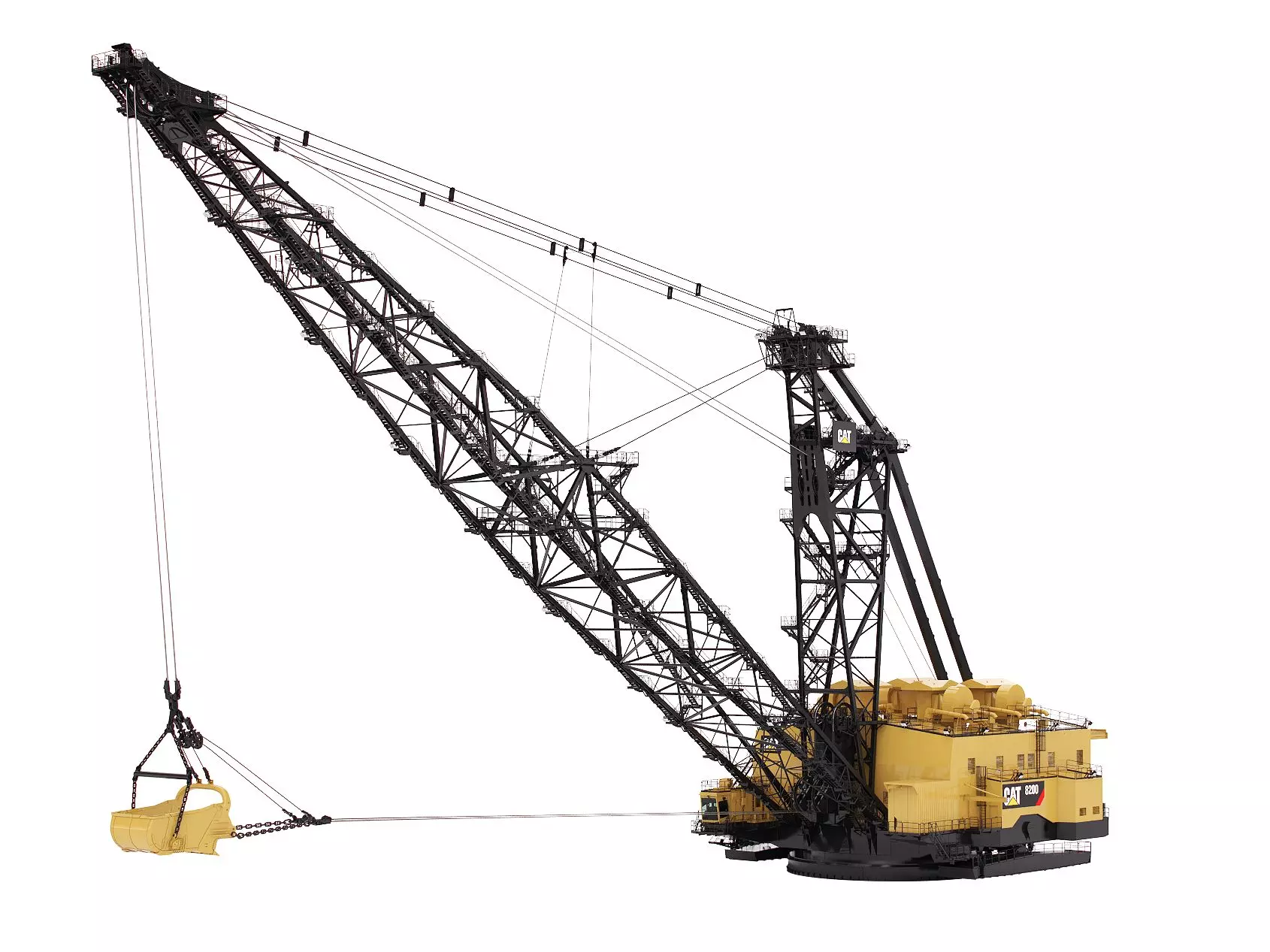 Caterpillar 8200, Экскаваторы драглайны