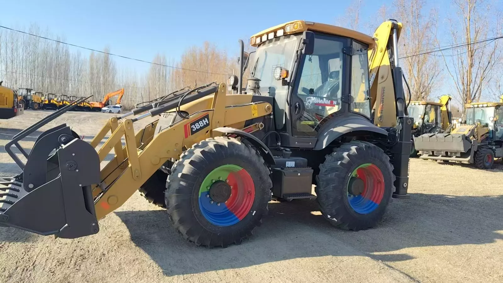 Shanmon 388H, Экскаваторы-погрузчики