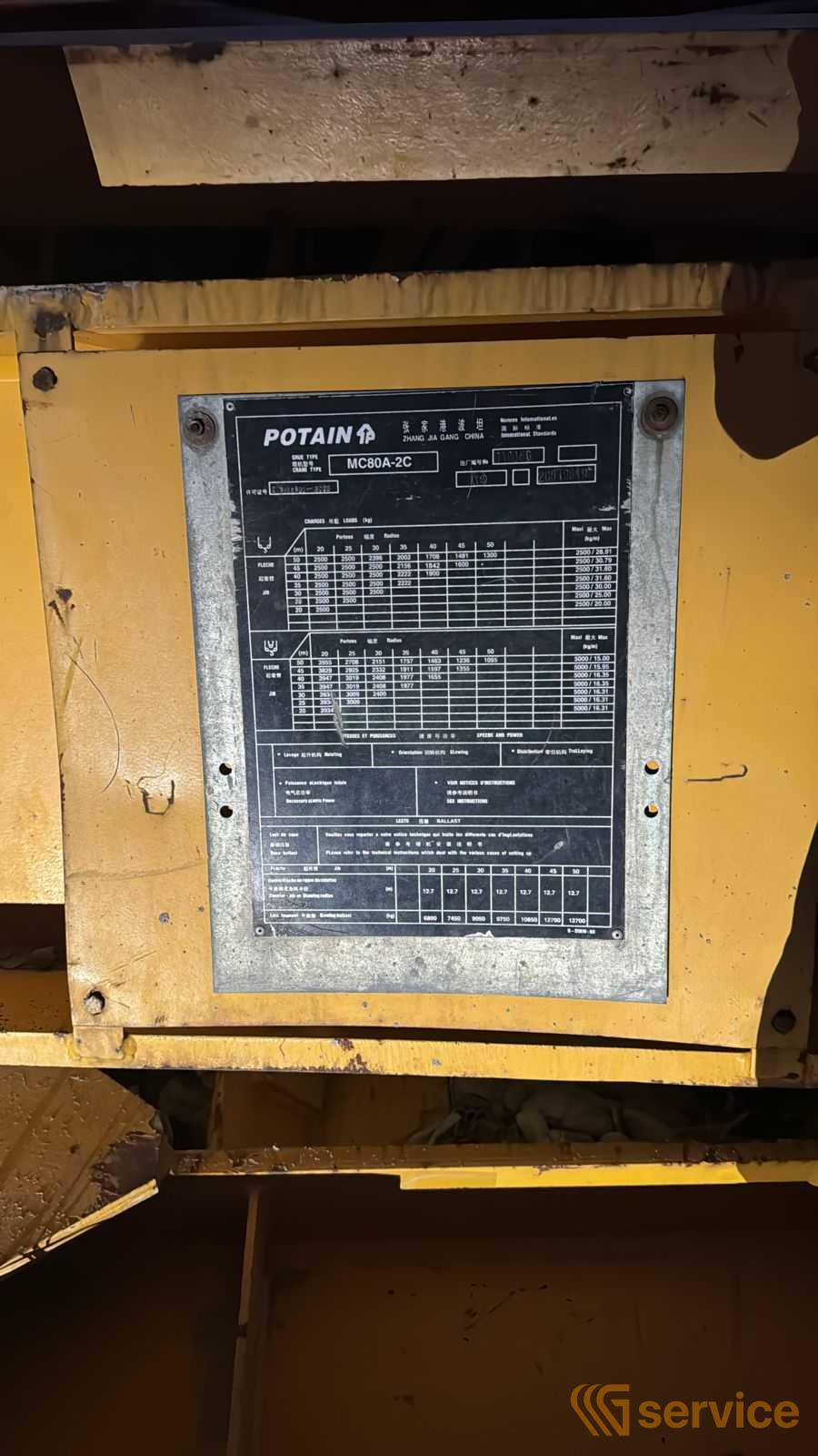Potain MC 85